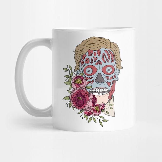 They Live Floral Small by CultHorrorClub